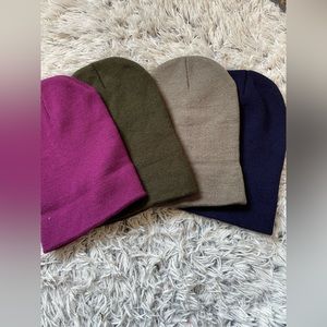 Four Beanie Bundle in one size fits all!